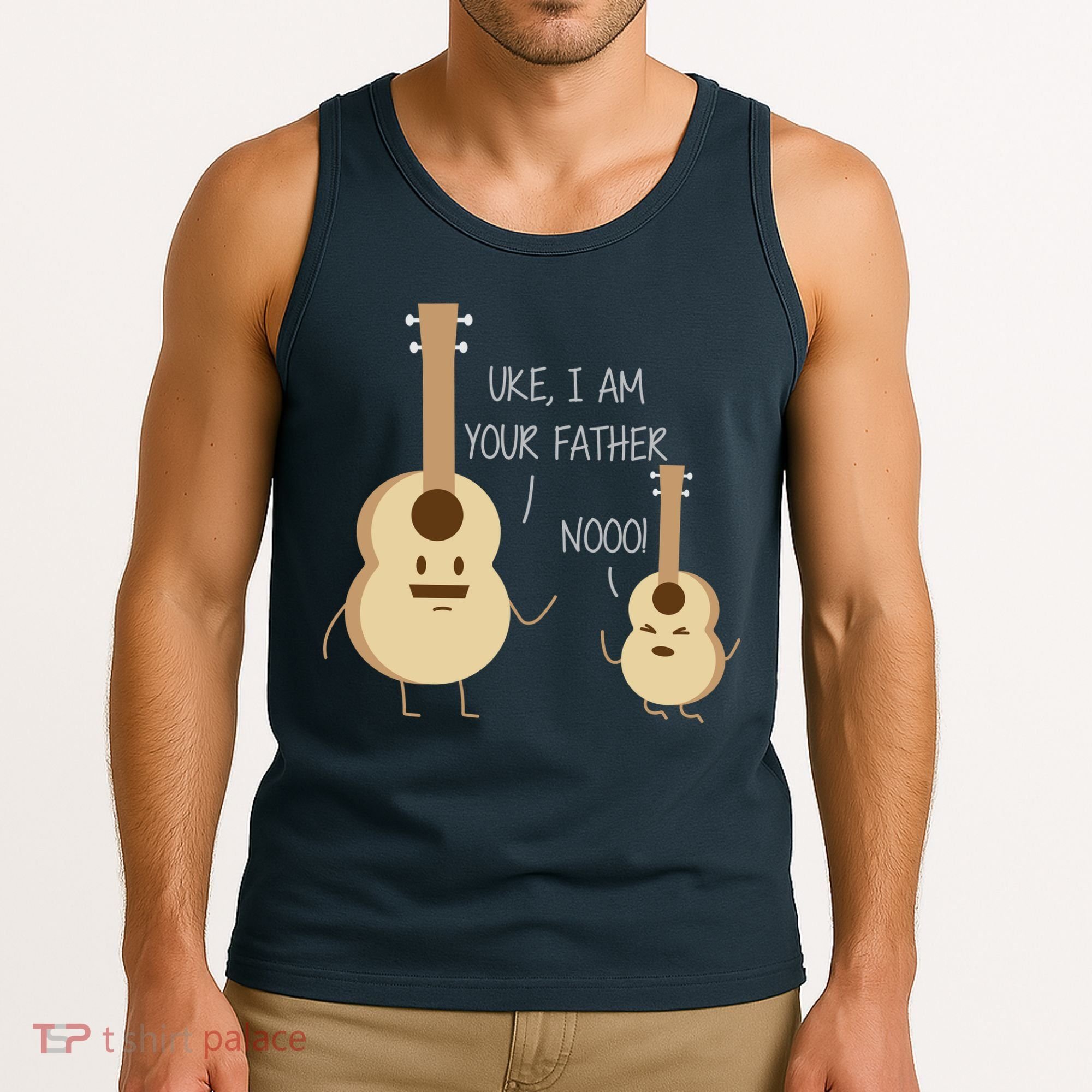 Uke I Am Your Father Ukulele Guitar Tank Top