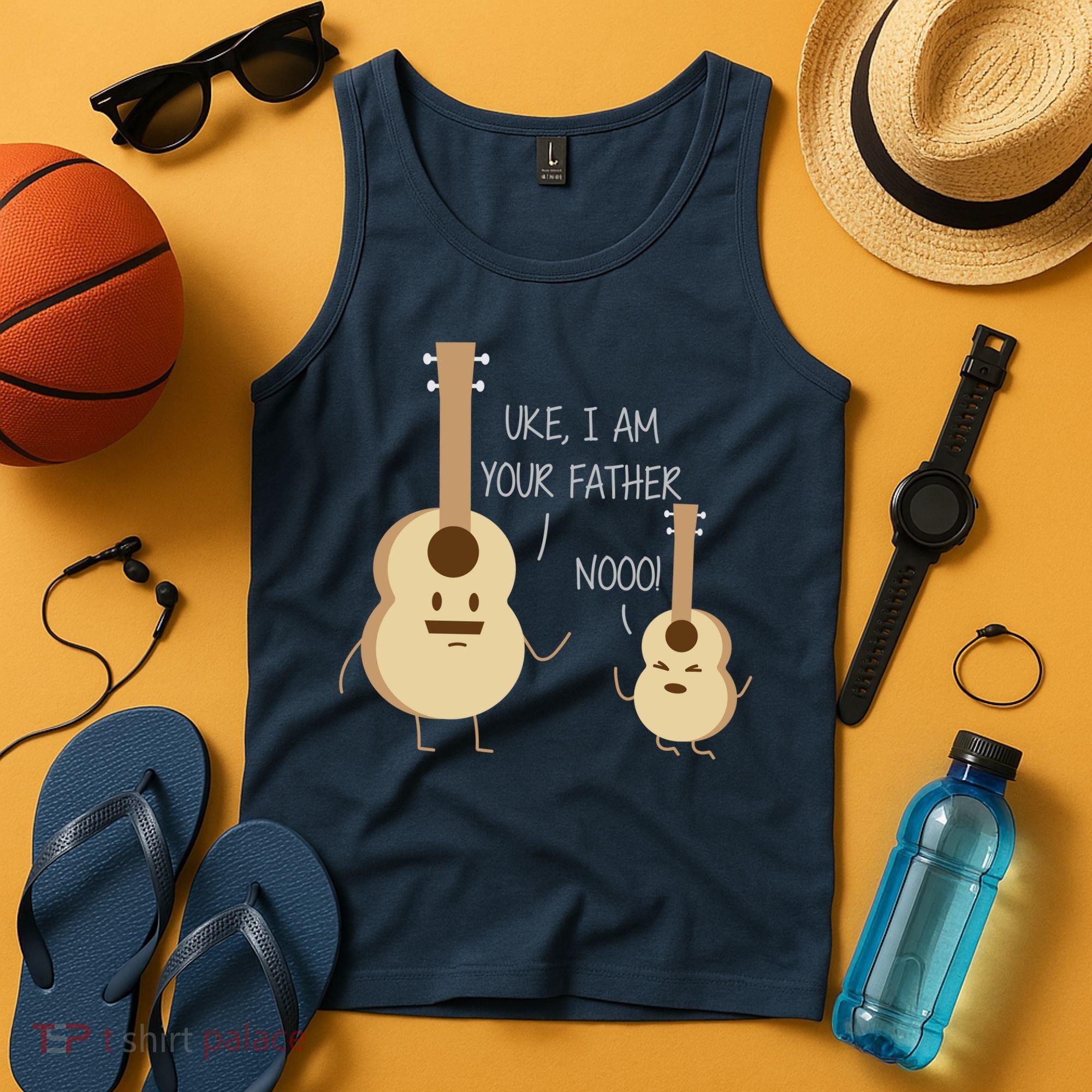 Uke I Am Your Father Ukulele Guitar Tank Top