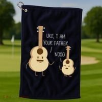 Uke I Am Your Father Ukulele Guitar Golf Towel thumb 1
