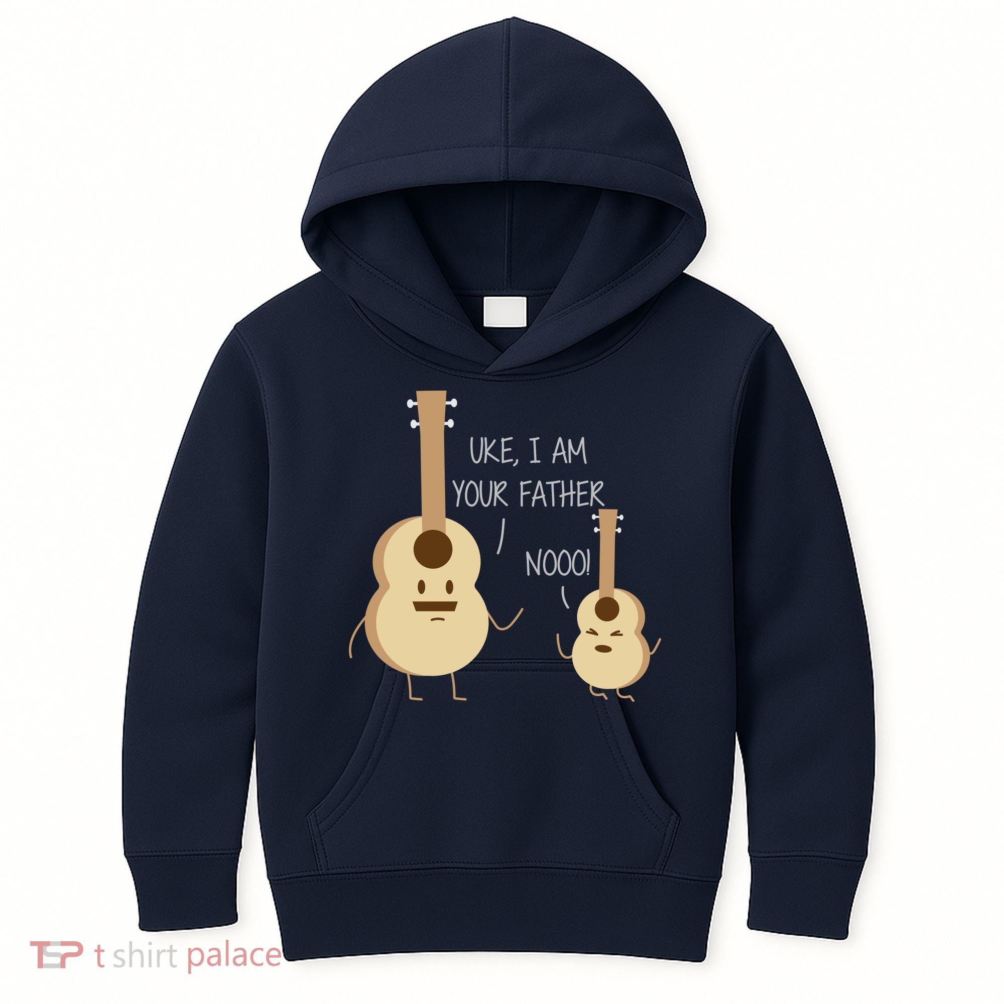 Uke I Am Your Father Ukulele Guitar Kids Hoodie