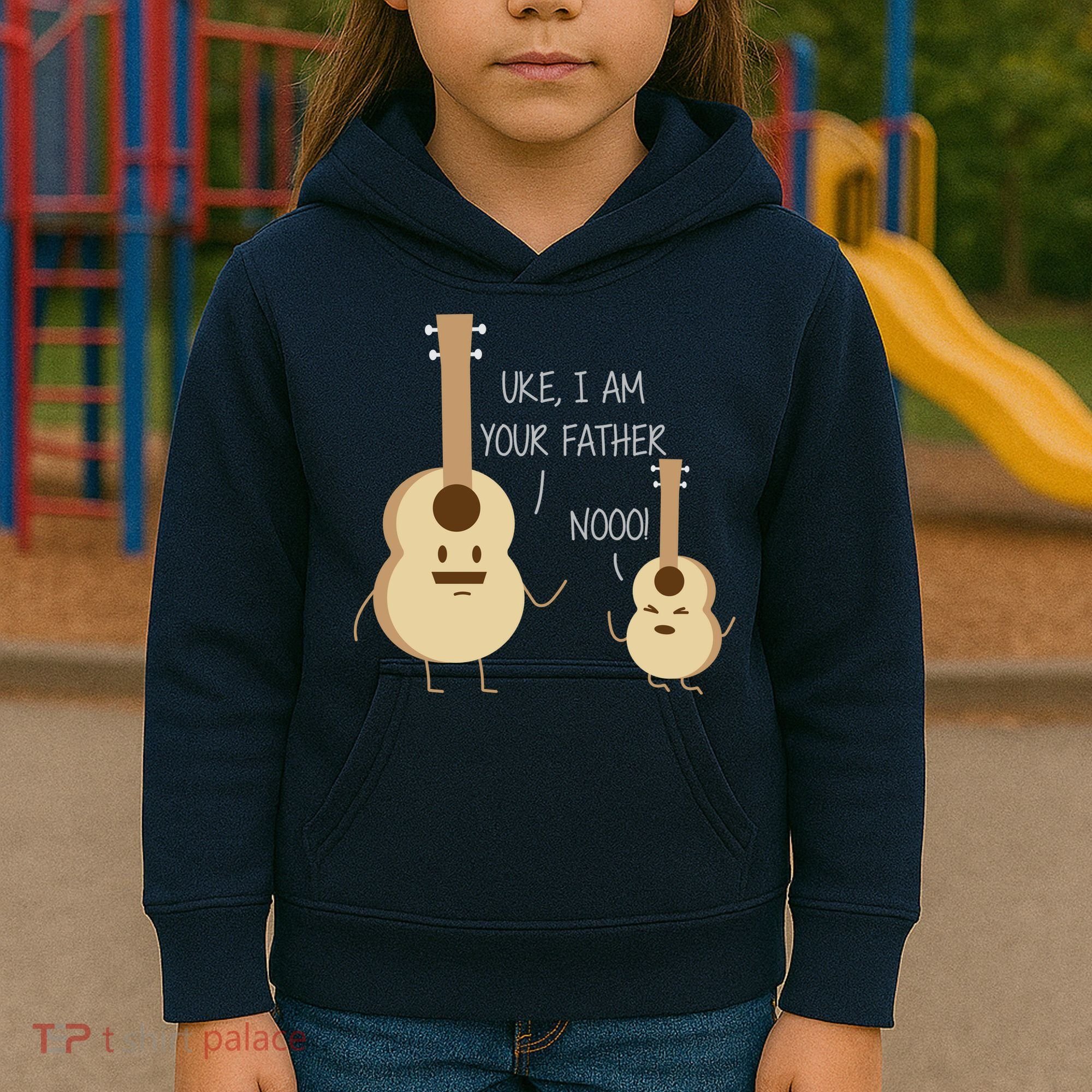 Uke I Am Your Father Ukulele Guitar Kids Hoodie