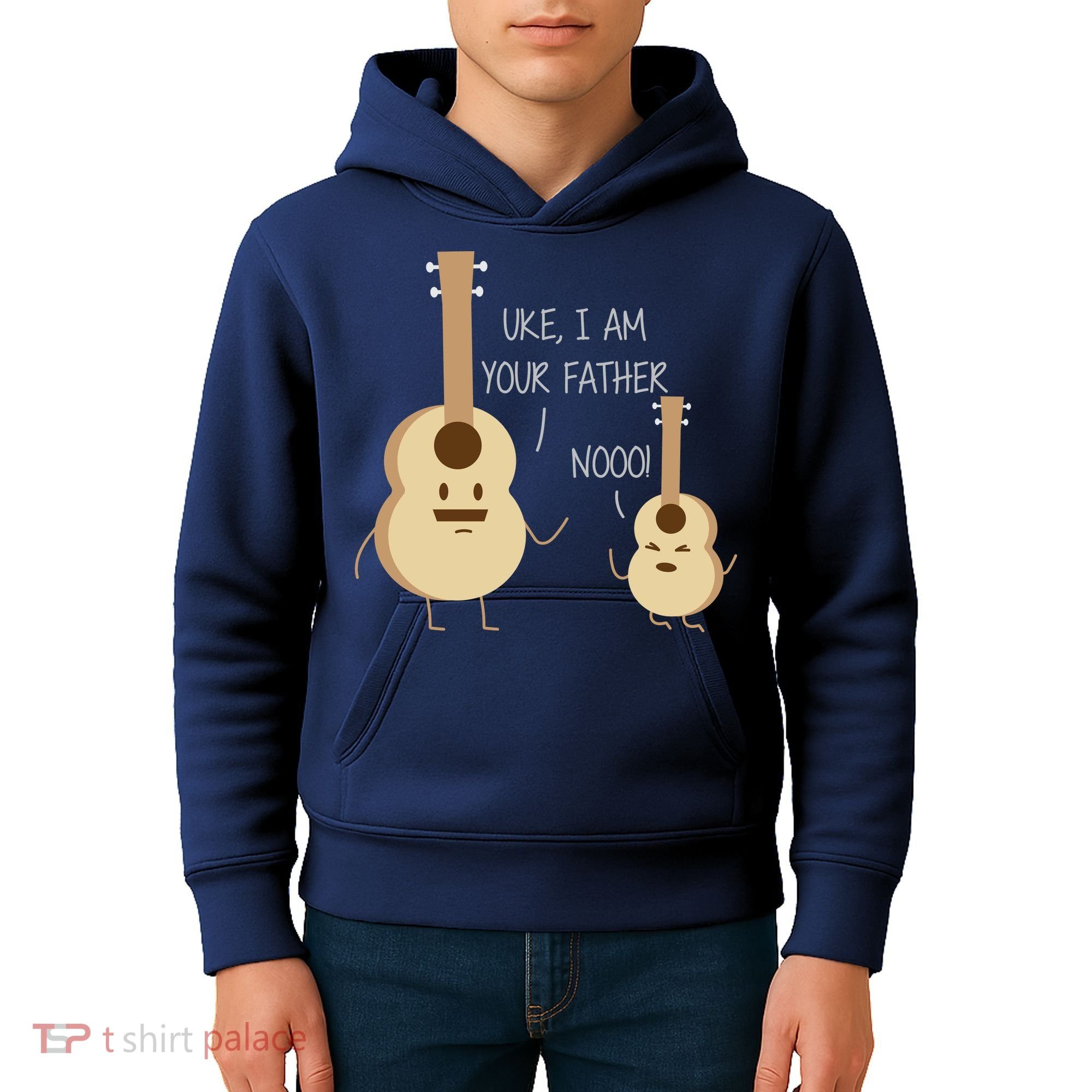 Uke I Am Your Father Ukulele Guitar Kids Hoodie