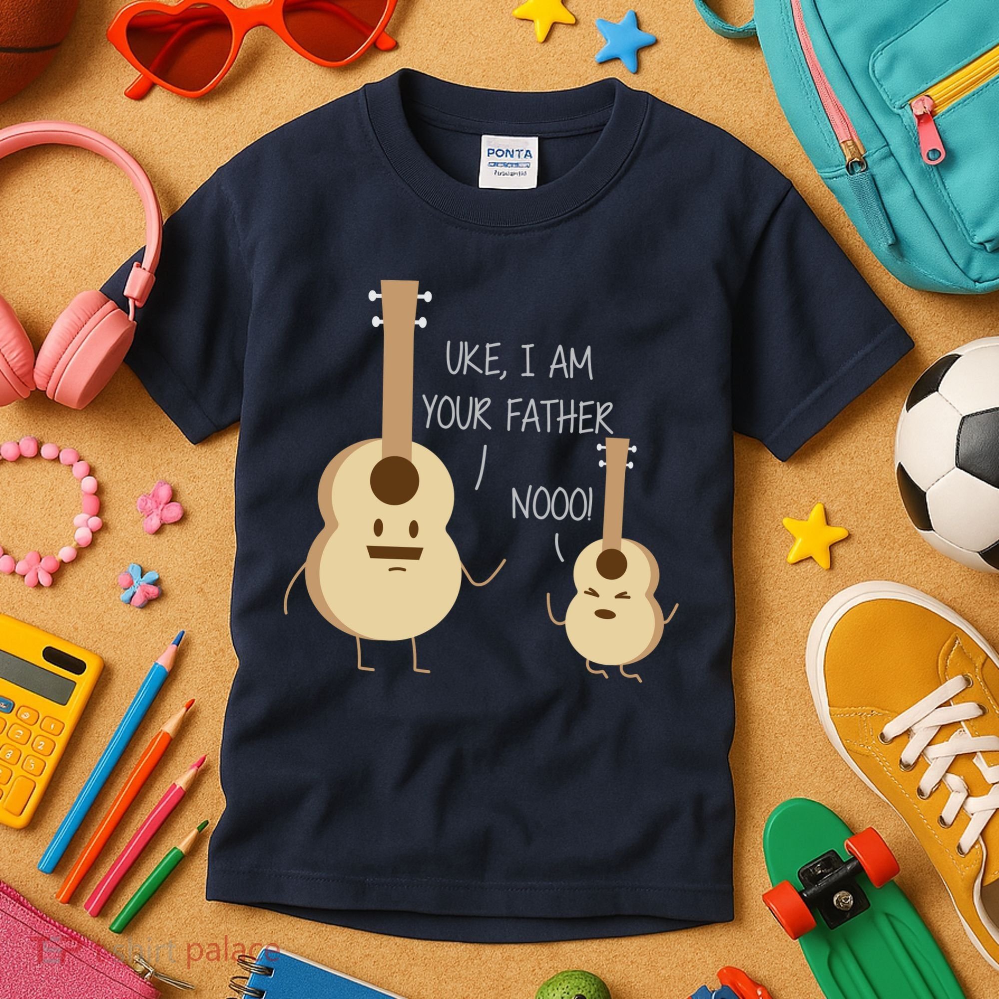 Uke I Am Your Father Ukulele Guitar Kids T-Shirt