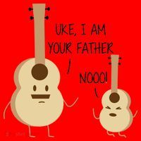 Uke I Am Your Father Ukulele Guitar Santa Hat thumb 1