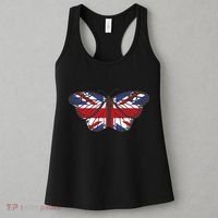United Kingdom Flag Butterfly Women's Tank Top thumb 3