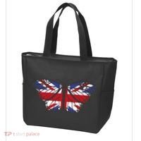 United Kingdom Flag Butterfly Tote Bag thumb 3