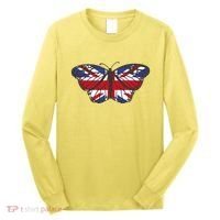 United Kingdom Flag Butterfly Long Sleeve Shirt thumb 0