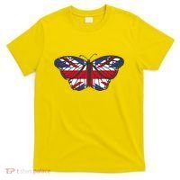 United Kingdom Flag Butterfly T-Shirt thumb 0