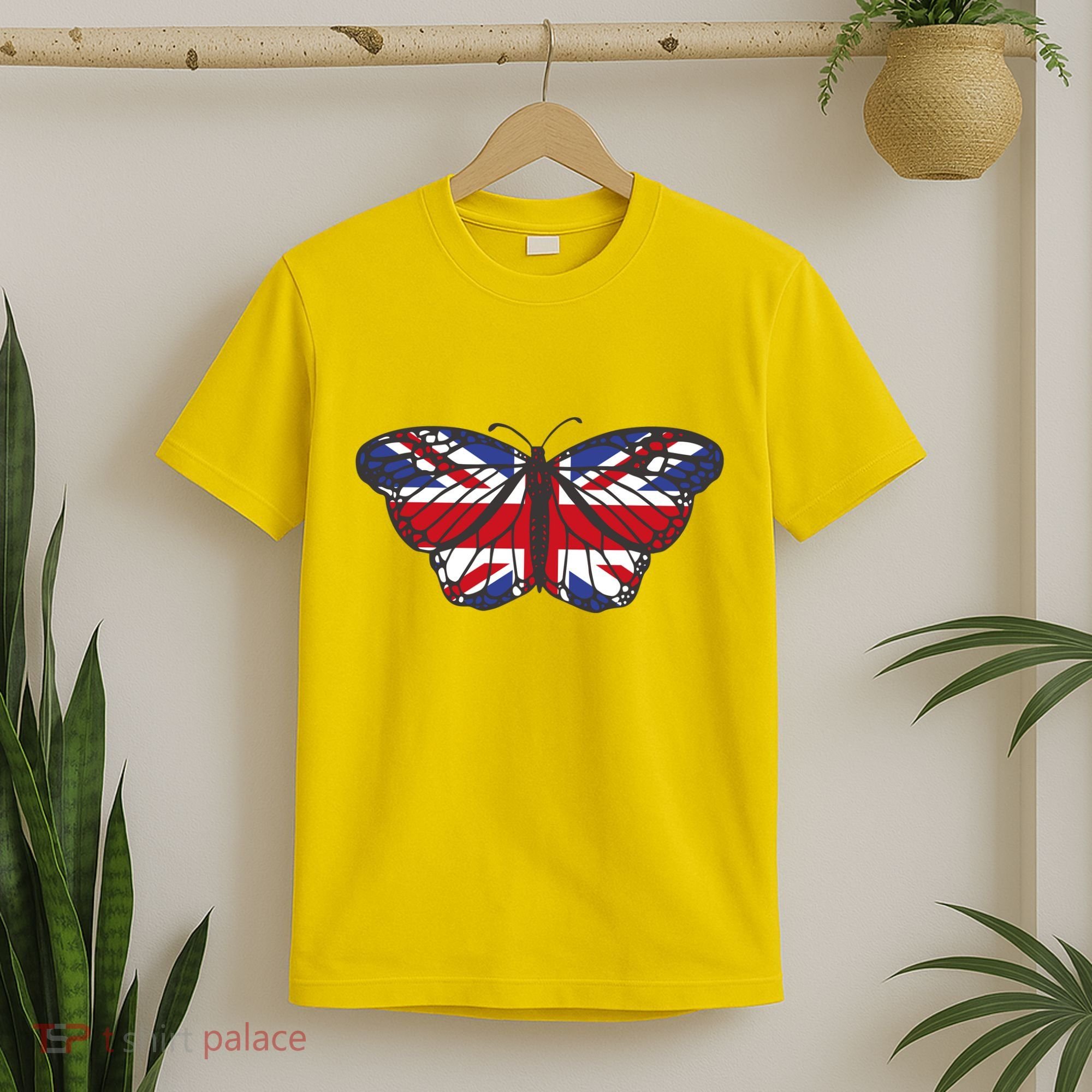 United Kingdom Flag Butterfly T-Shirt