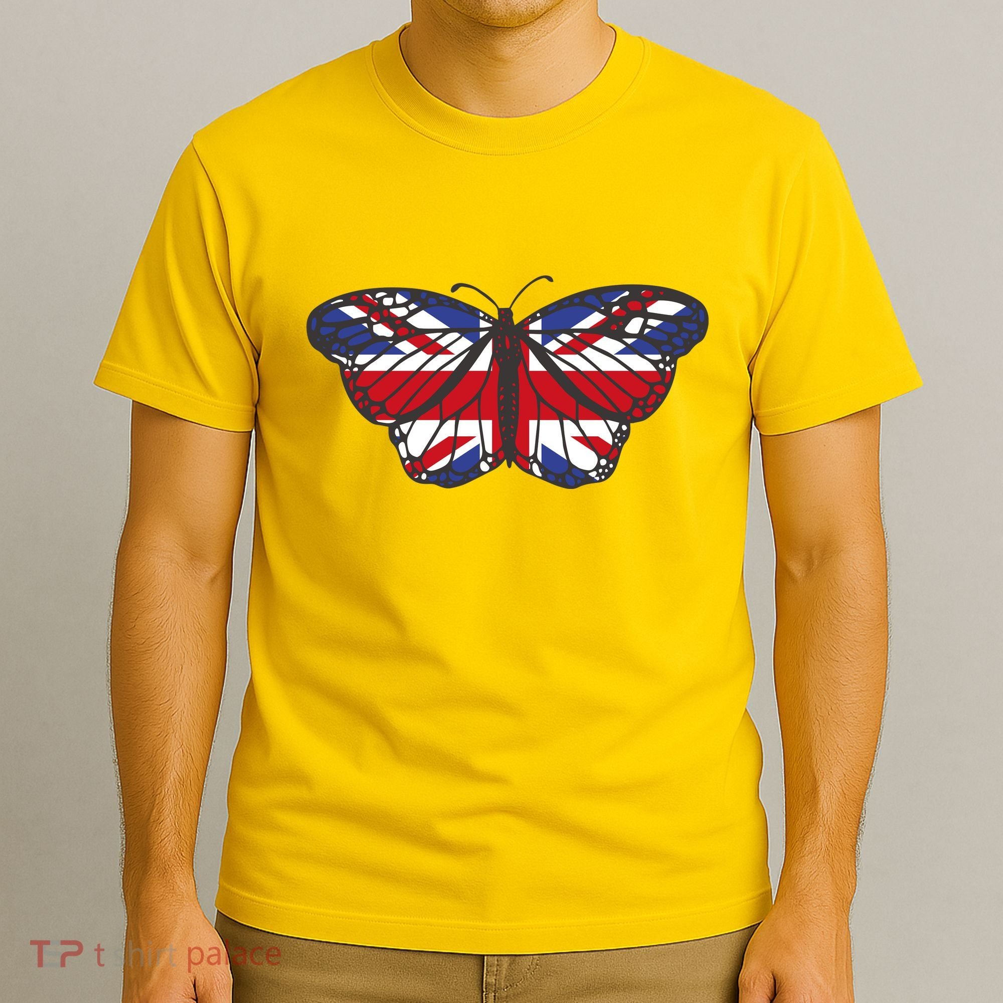 United Kingdom Flag Butterfly T-Shirt