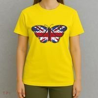 United Kingdom Flag Butterfly T-Shirt thumb 4