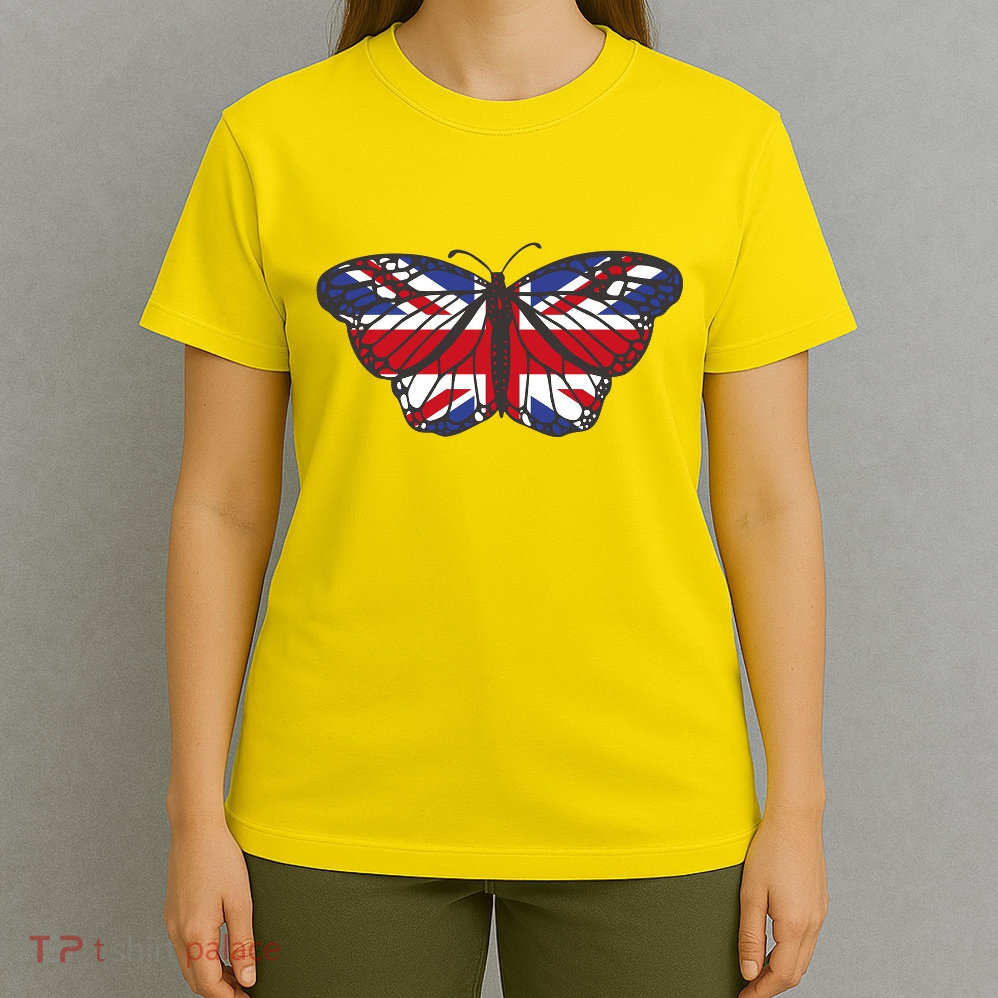 United Kingdom Flag Butterfly T-Shirt