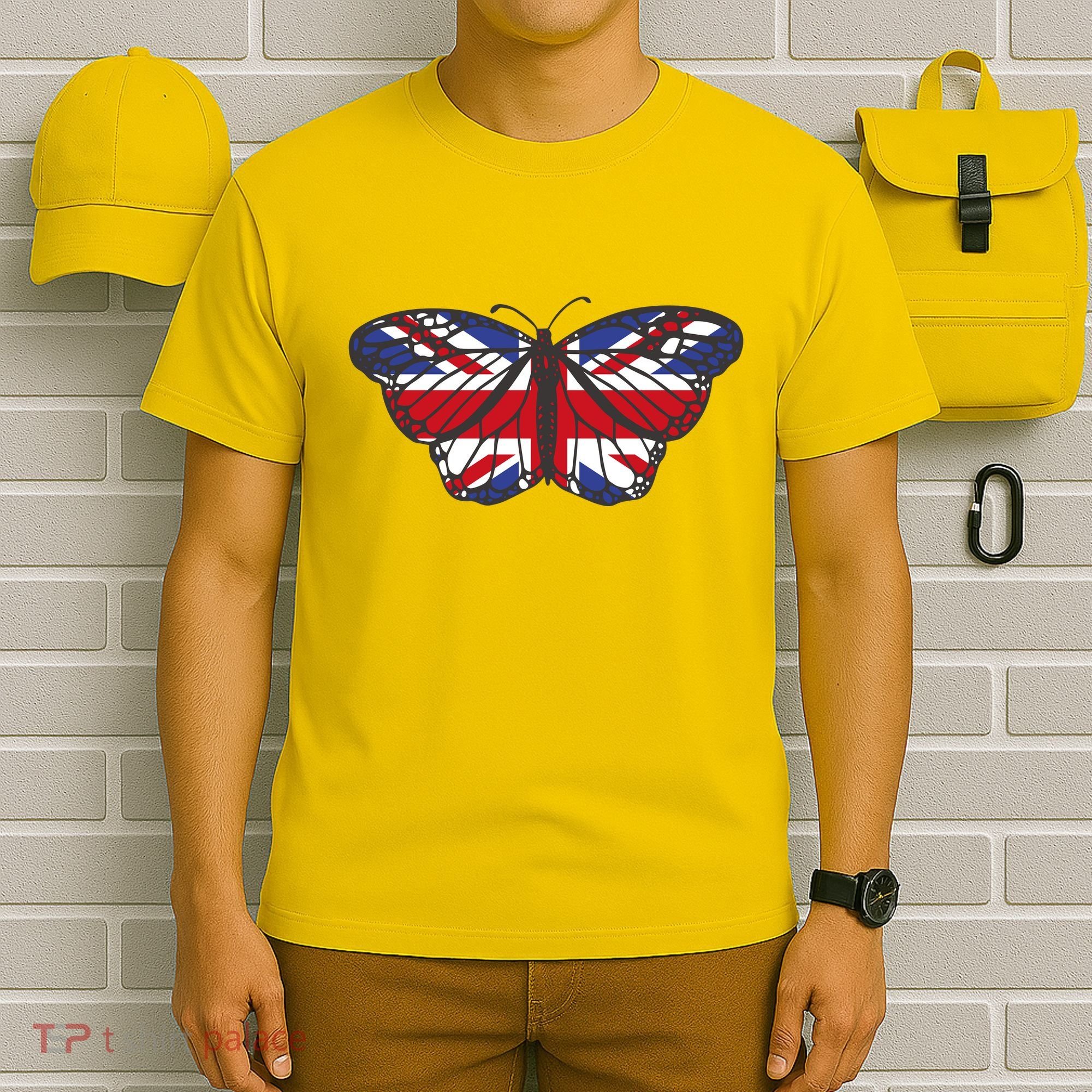 United Kingdom Flag Butterfly T-Shirt