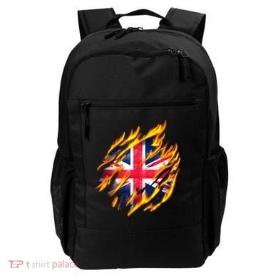 United Kingdom Flame Flag Backpack