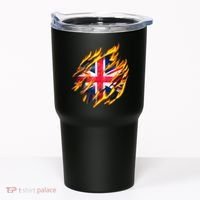 United Kingdom Flame Flag Tumbler thumb 0