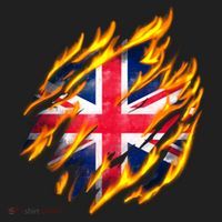 United Kingdom Flame Flag Tumbler thumb 3