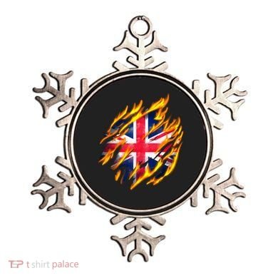 United Kingdom Flame Flag Ornament