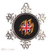 United Kingdom Flame Flag Ornament thumb 0