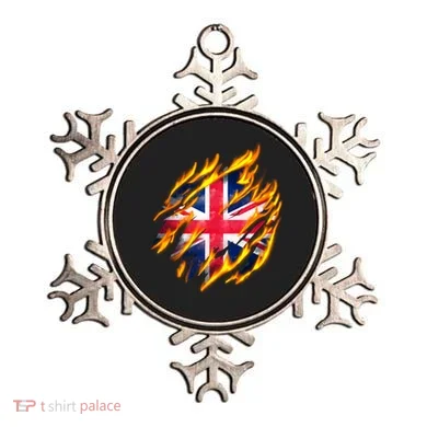 United Kingdom Flame Flag Ornament