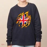 United Kingdom Flame Flag Women's Sweatshirt thumb 0