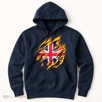 United Kingdom Flame Flag Hoodie thumb 0