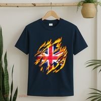 United Kingdom Flame Flag T-Shirt thumb 2