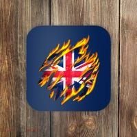 United Kingdom Flame Flag Coaster thumb 0