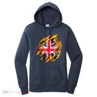 United Kingdom Flame Flag Women's Hoodie thumb 0