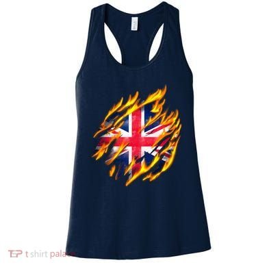 United Kingdom Flame Flag Women's Tank Top
