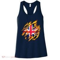 United Kingdom Flame Flag Women's Tank Top thumb 0