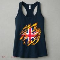 United Kingdom Flame Flag Women's Tank Top thumb 3
