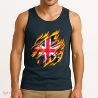 United Kingdom Flame Flag Tank Top thumb 3