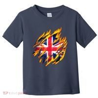 United Kingdom Flame Flag Toddler T-Shirt thumb 0