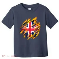 United Kingdom Flame Flag Toddler T-Shirt thumb 0