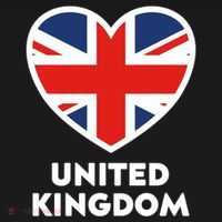 United Kingdom Flag Heart Shaped England Union Jack Gift Pajama Set thumb 2