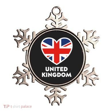 United Kingdom Flag Heart Shaped England Union Jack Gift Ornament