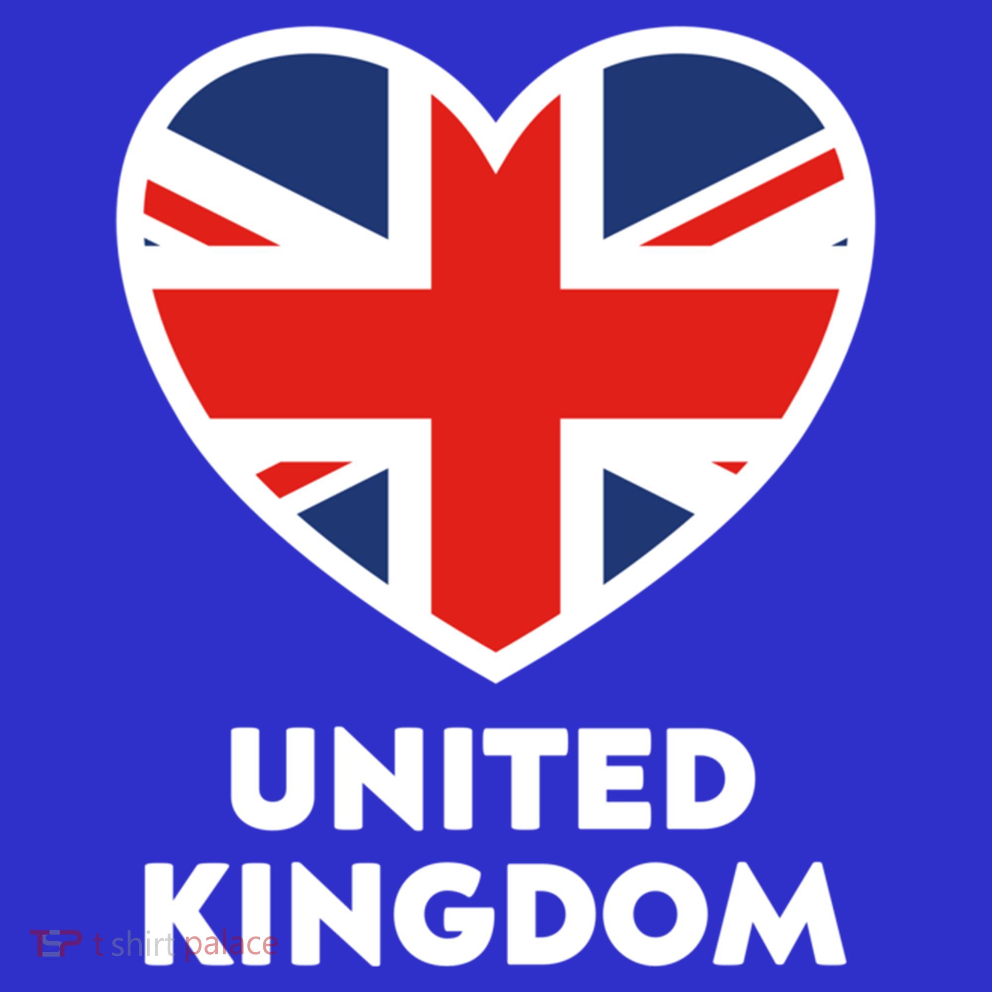 United Kingdom Flag Heart Shaped England Union Jack Gift Tank Top
