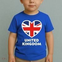 United Kingdom Flag Heart Shaped England Union Jack Gift Toddler T-Shirt thumb 2