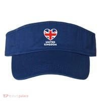United Kingdom Flag Heart Shaped England Union Jack Gift Visor thumb 0