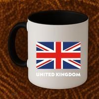 United Kingdom Flag White Blue And Red England Union Jack Gift Coffee Mug thumb 2