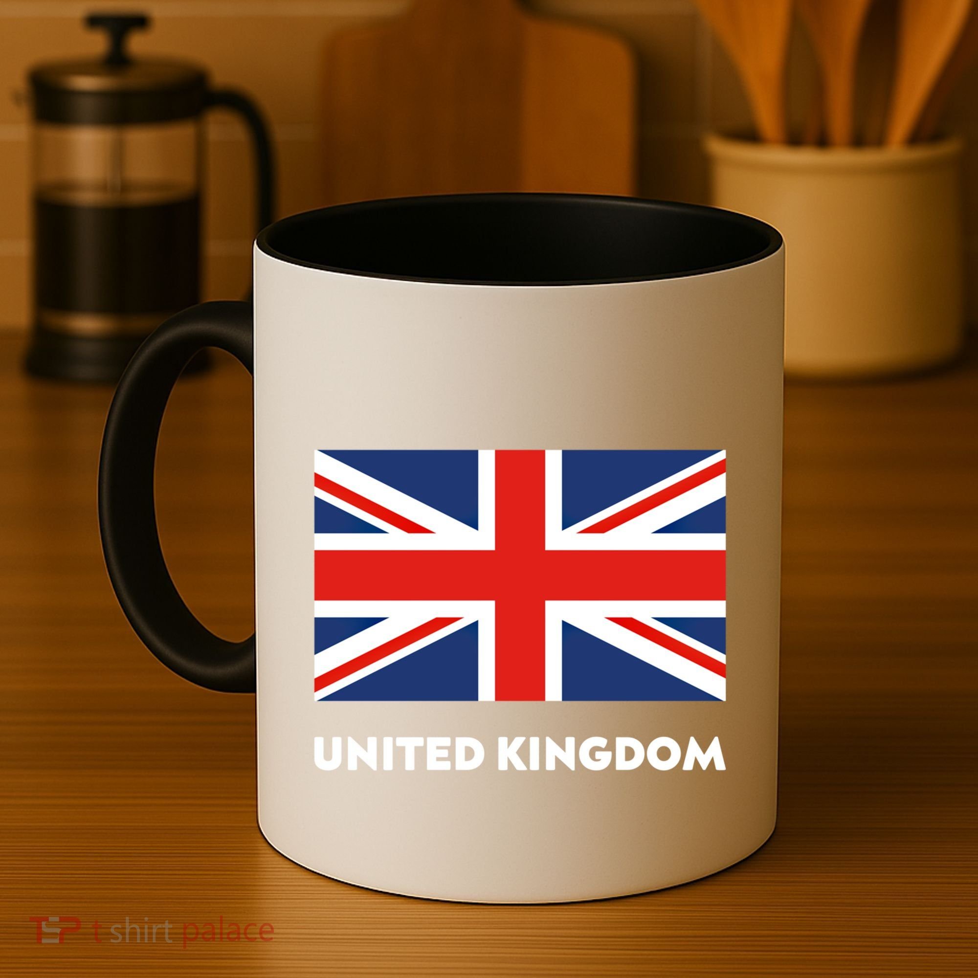 United Kingdom Flag White Blue And Red England Union Jack Gift Coffee Mug