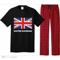 United Kingdom Flag White Blue And Red England Union Jack Gift Pajama Set thumb 0