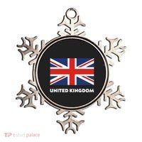 United Kingdom Flag White Blue And Red England Union Jack Gift Ornament thumb 0