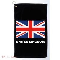 United Kingdom Flag White Blue And Red England Union Jack Gift Golf Towel thumb 0