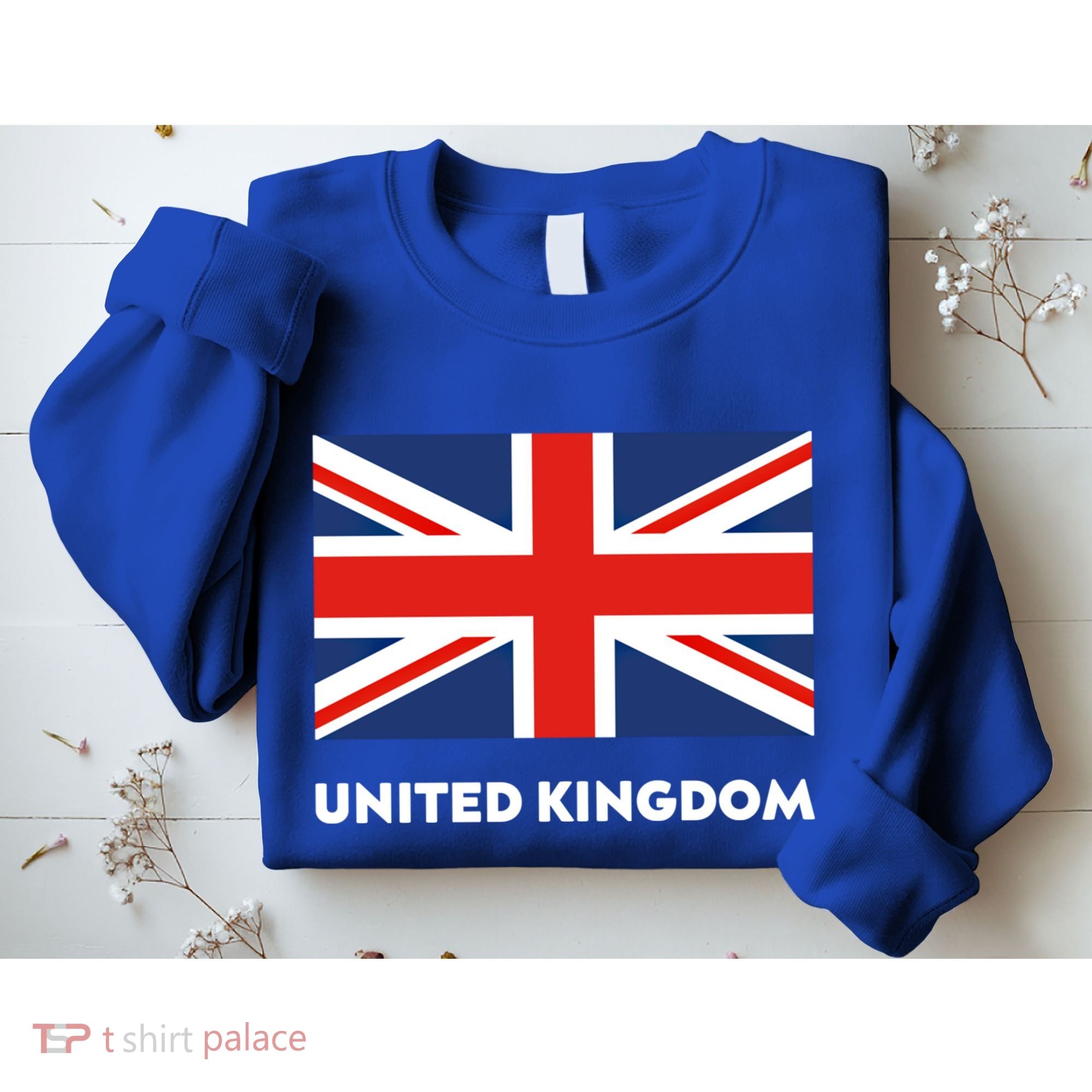 United Kingdom Flag White Blue And Red England Union Jack Gift Sweatshirt