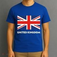 United Kingdom Flag White Blue And Red England Union Jack Gift T-Shirt thumb 3