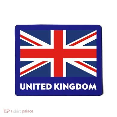 United Kingdom Flag White Blue And Red England Union Jack Gift Mousepad