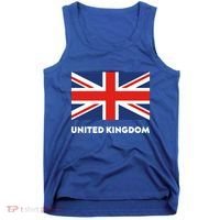 United Kingdom Flag White Blue And Red England Union Jack Gift Tank Top thumb 0