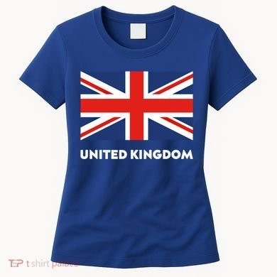 United Kingdom Flag White Blue And Red England Union Jack Gift Women's T-Shirt