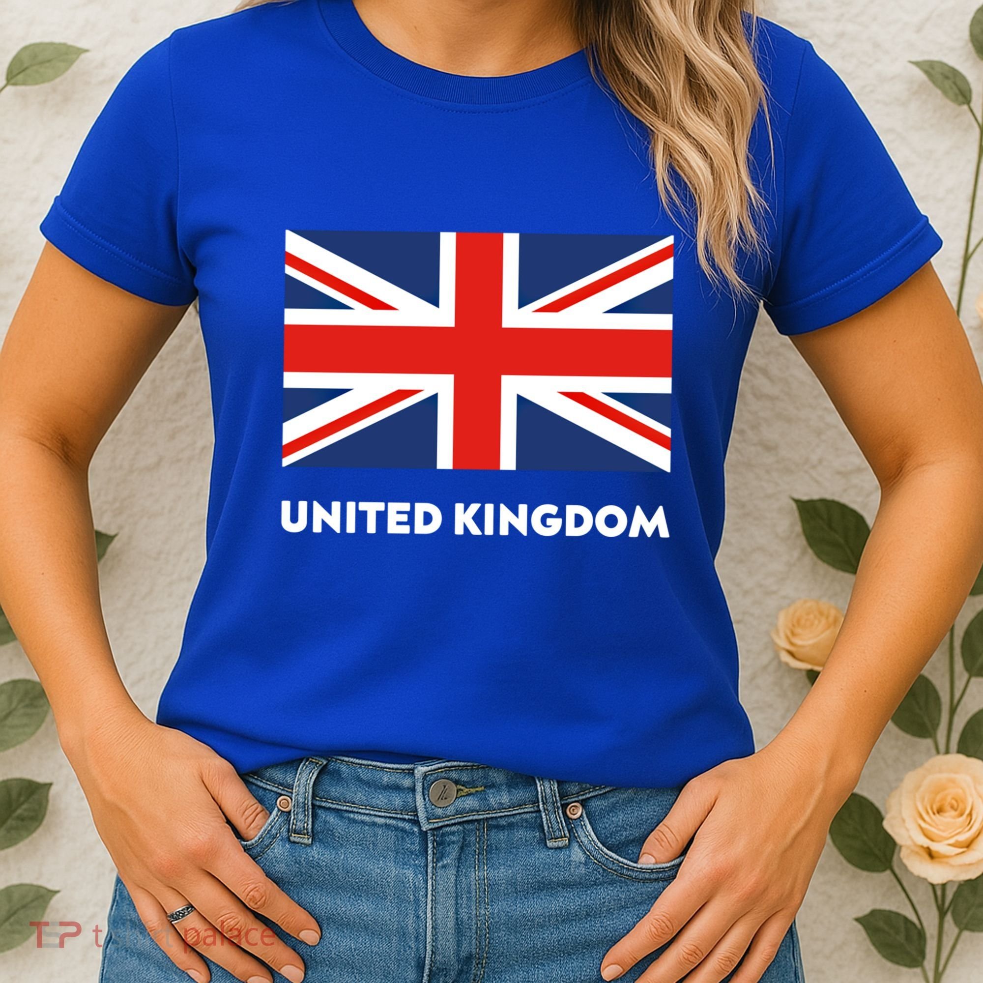 United Kingdom Flag White Blue And Red England Union Jack Gift Women's T-Shirt